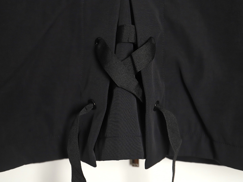 Dior letter embroidered hooded trench coat TSK1