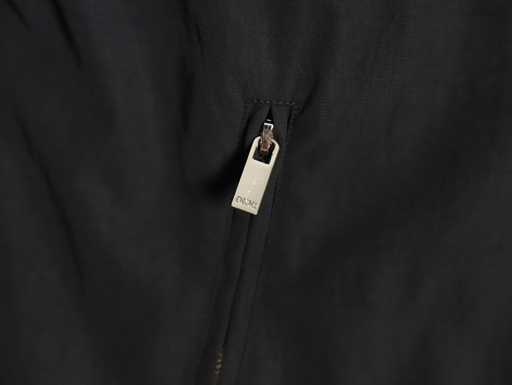 Dior letter embroidered hooded trench coat TSK1