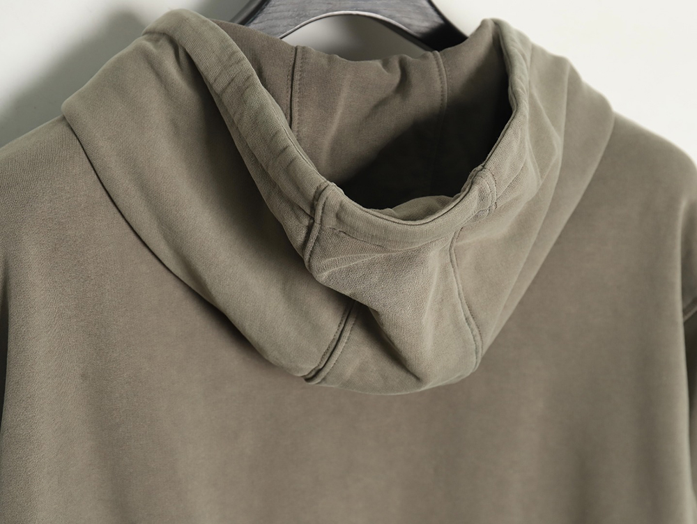 Prada embroidered logo washed hoodie