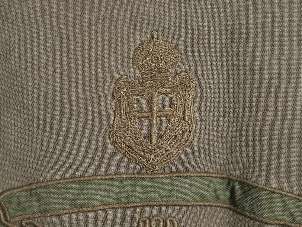 Prada embroidered logo washed hoodie