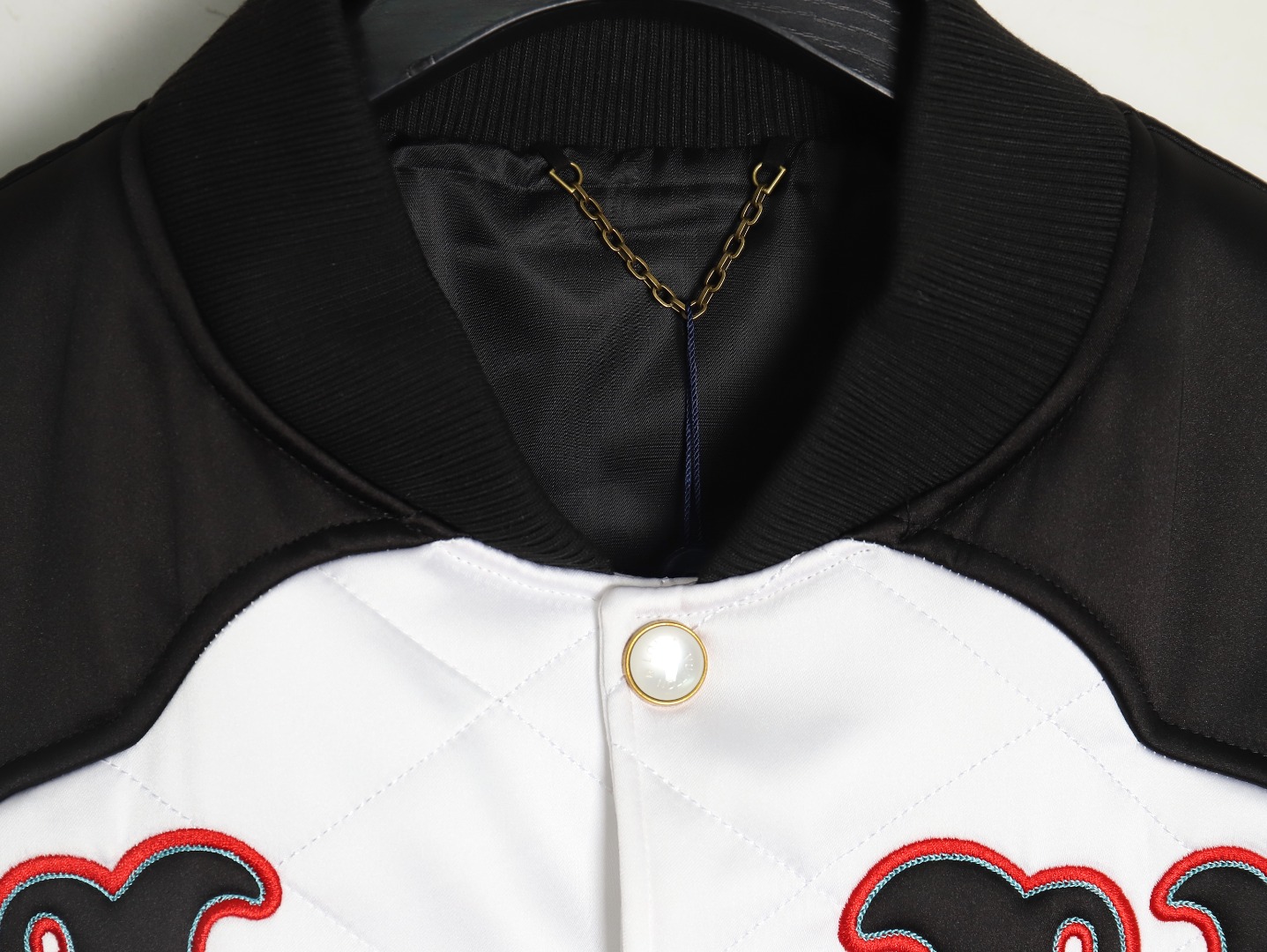 Louis Vuitton diamond check baseball jacket