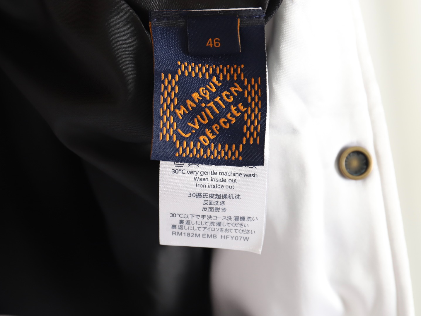Louis Vuitton diamond check baseball jacket
