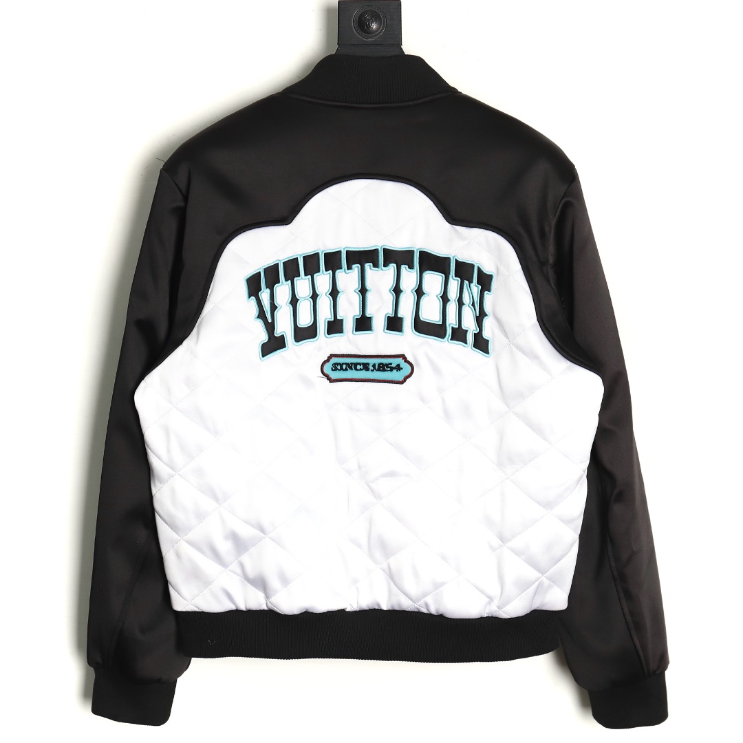 Louis Vuitton diamond check baseball jacket