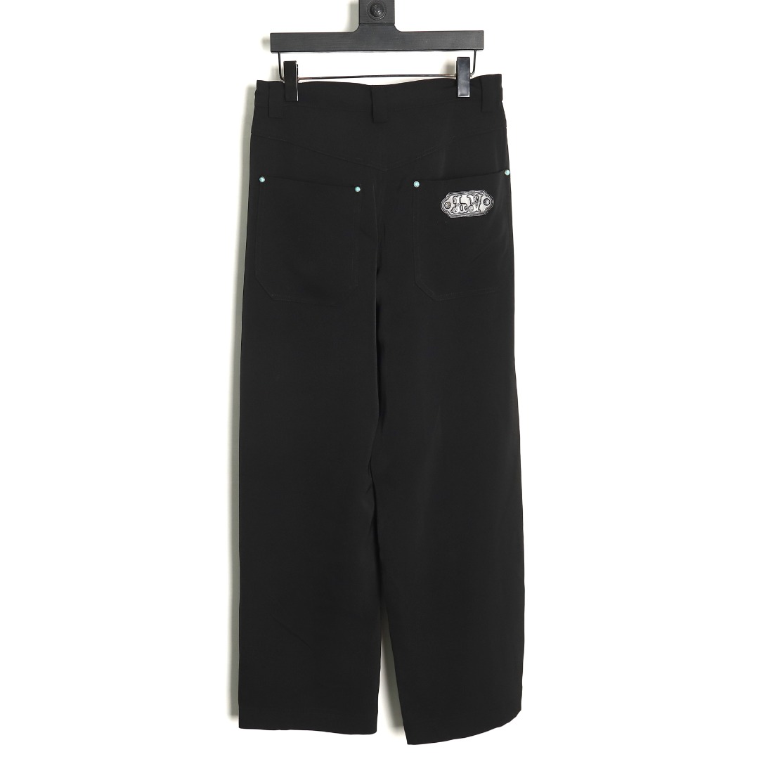 Louis Vuitton Turquoise wool trousers