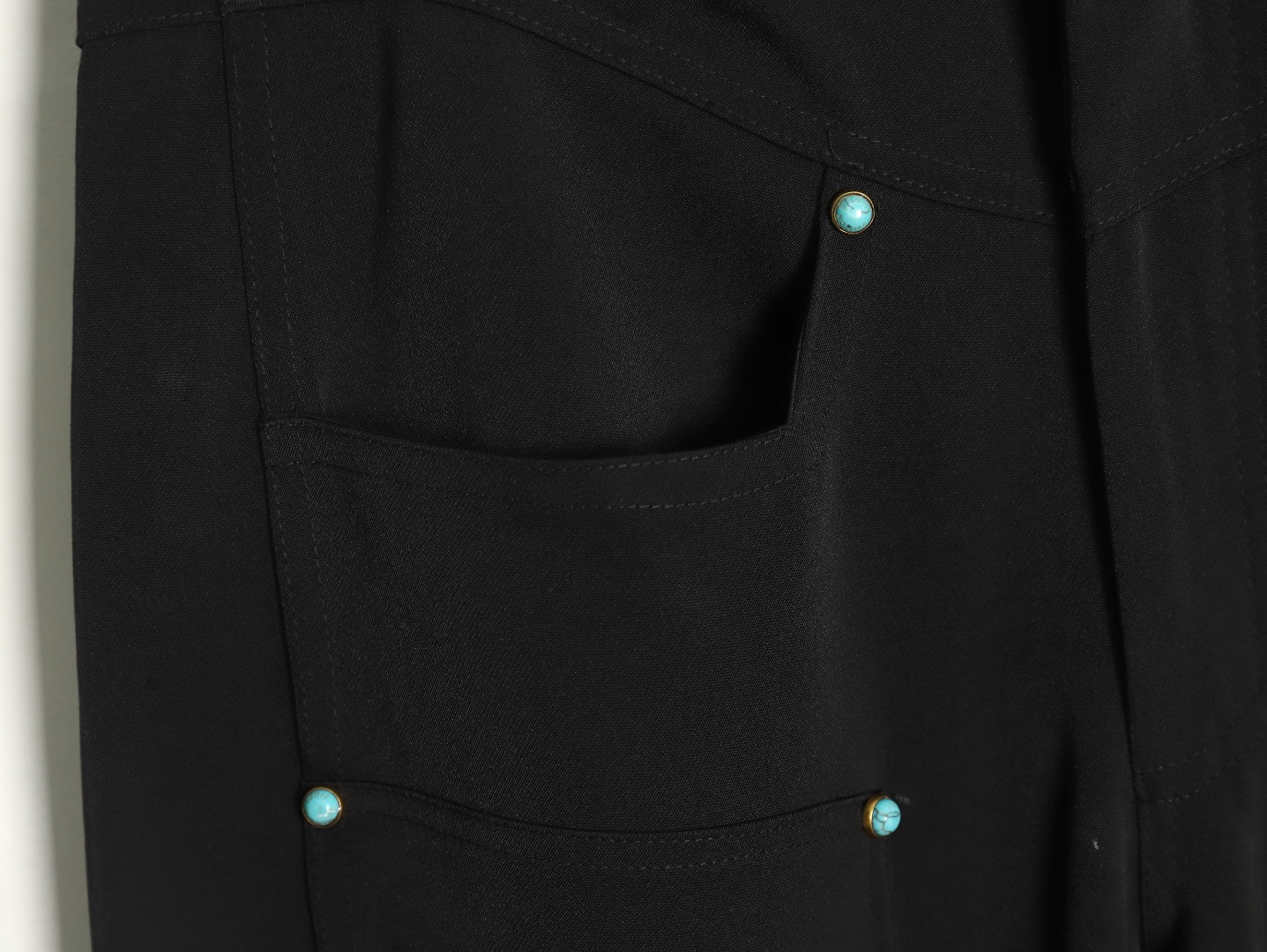 Louis Vuitton Turquoise wool trousers