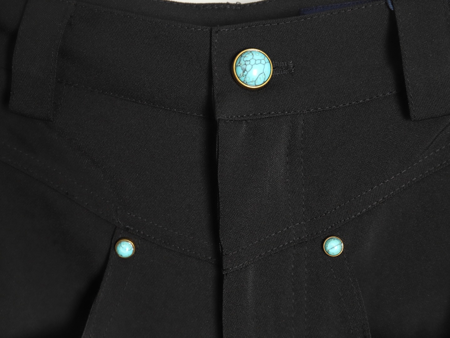 Louis Vuitton Turquoise wool trousers