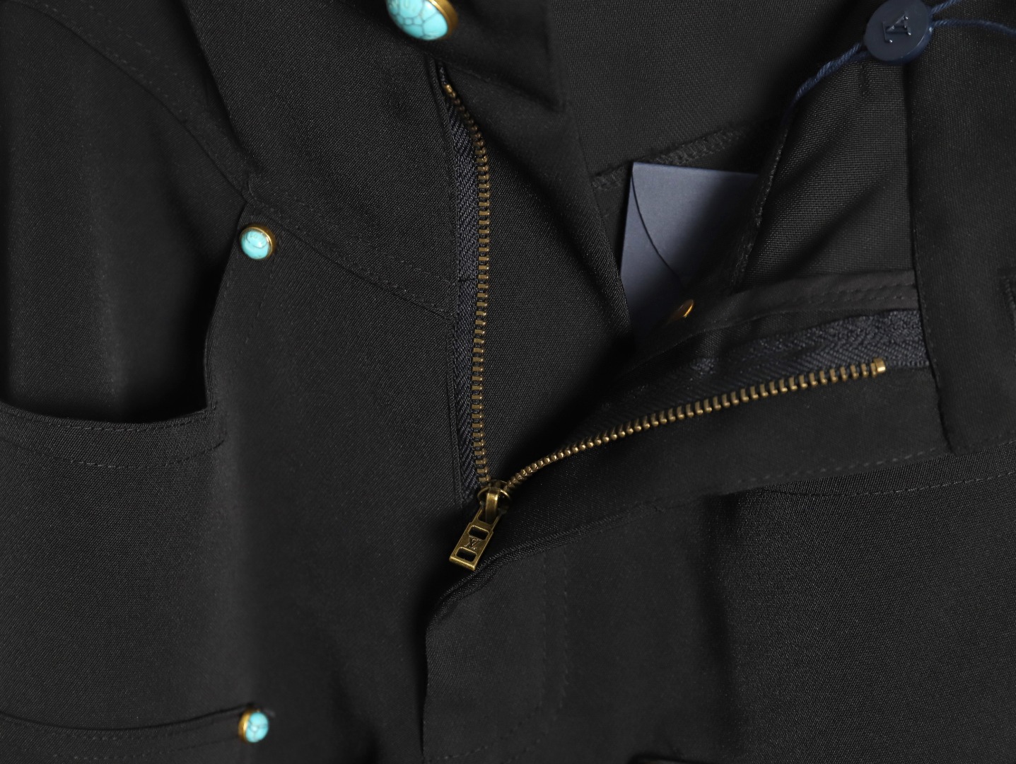 Louis Vuitton Turquoise wool trousers