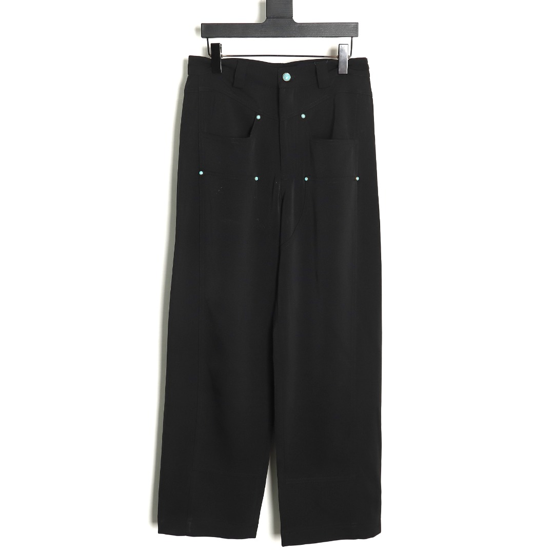 Louis Vuitton Turquoise wool trousers