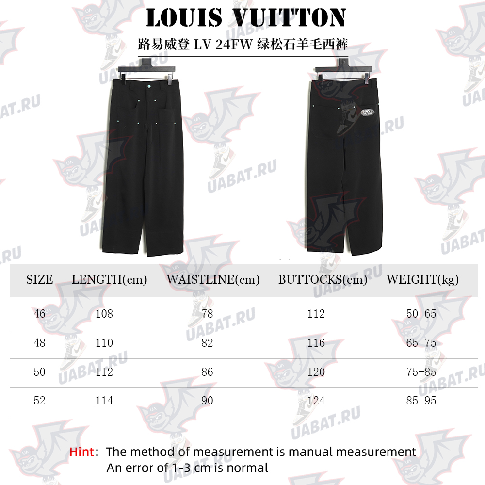 Louis Vuitton Turquoise wool trousers