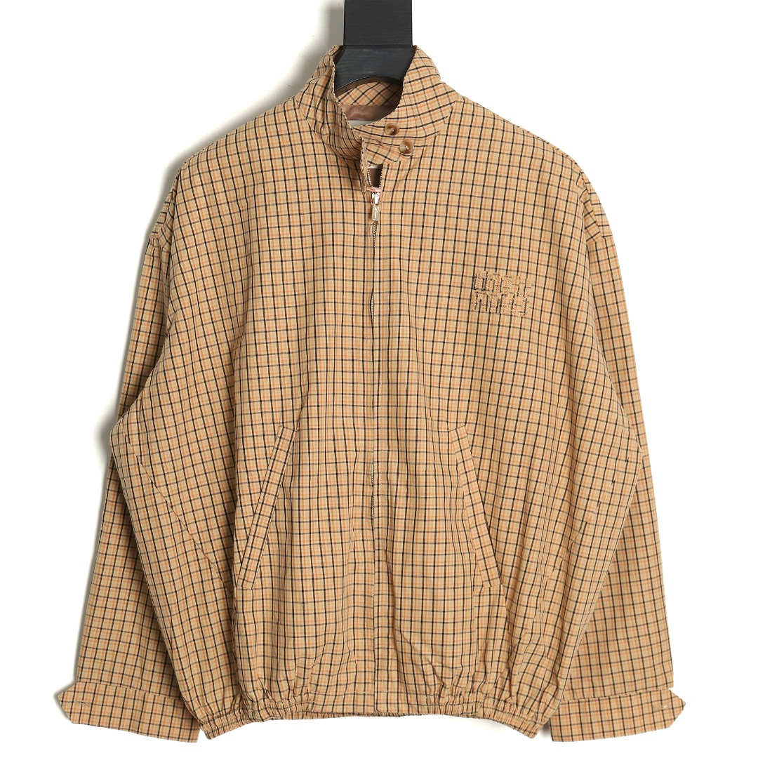 Miu Miu yellow checked jacket