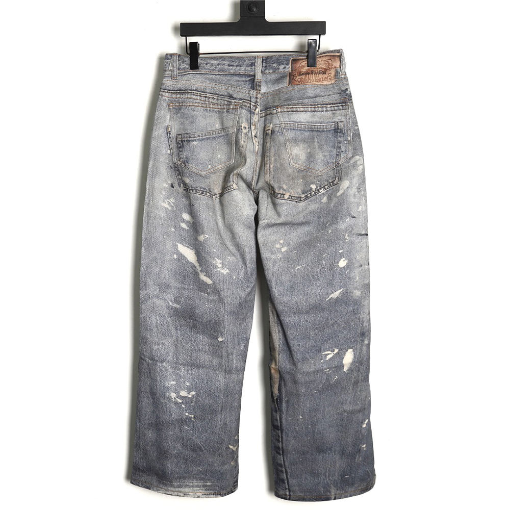 Acne Studios washed loose wide-leg jeans