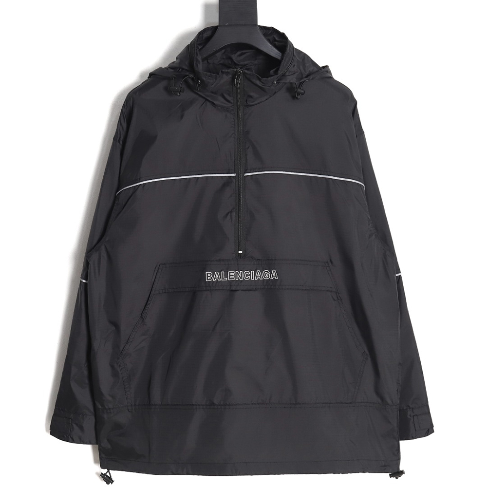 Balenciaga Half Zip Hood Jacket