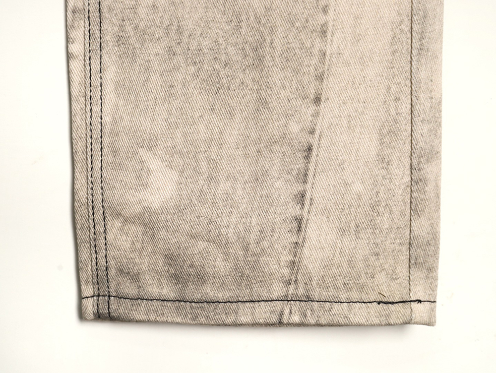 Balenciaga washed loose wide-leg jeans