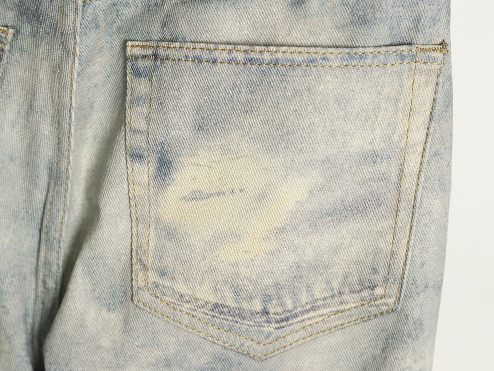 Balenciaga washed loose wide-leg jeans TSK1
