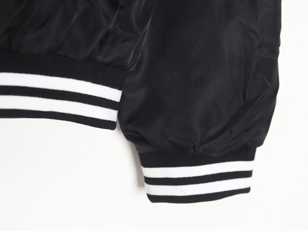 Celine patchwork sleeve bomber jacket baseball jacket coat