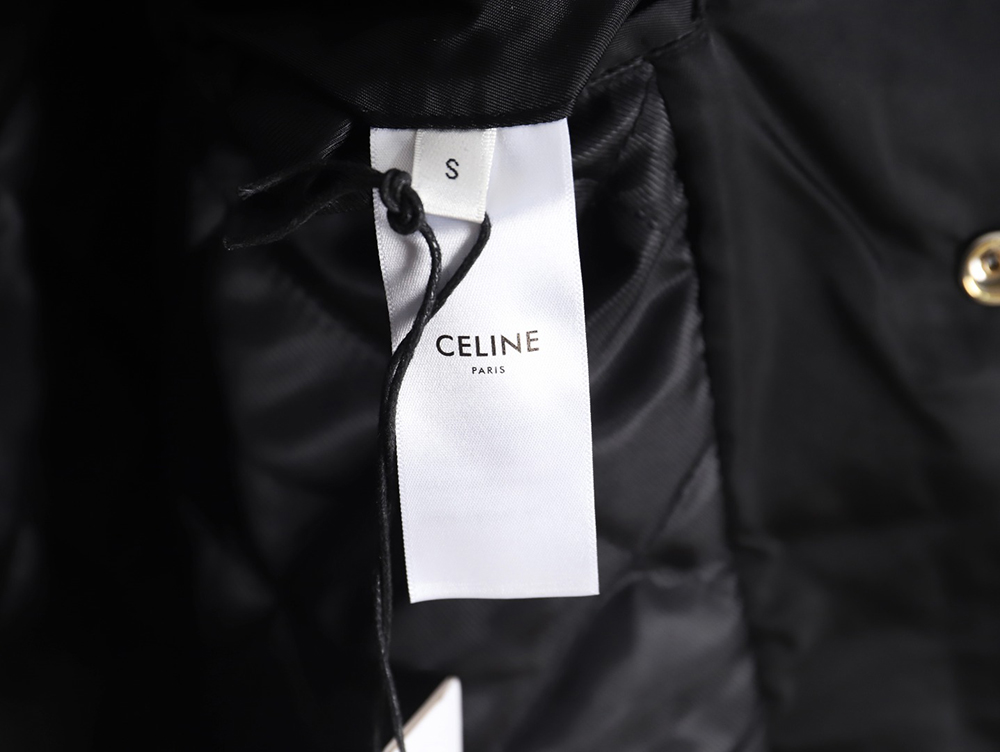 Celine patchwork sleeve bomber jacket baseball jacket coat