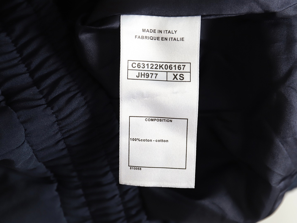 Chanel Embroidered Slogan Vintage Zipper Trench Coat