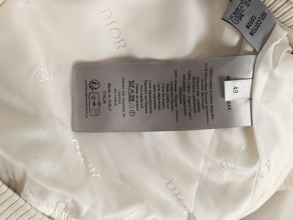 Dior embroidered heart cropped jacket