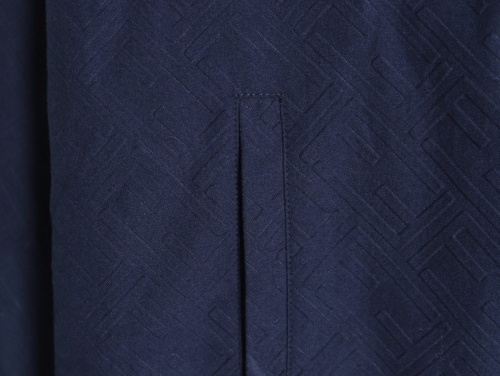 Fendi monogram pattern zipper hooded jacket