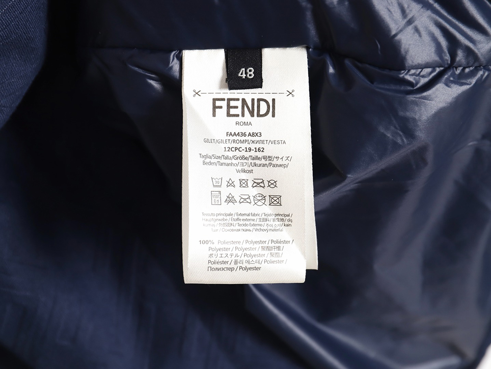 Fendi monogram pattern zipper hooded jacket