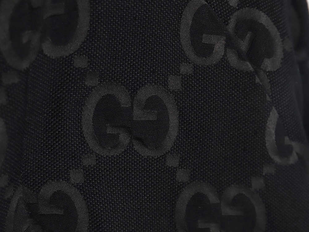 Gucci Double G full print canvas stand collar quilted jacket