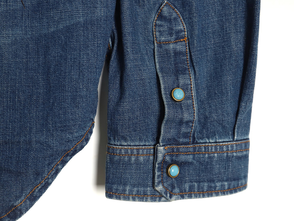 Louis Vuitton Rivet Lettering Denim Shirt Jacket