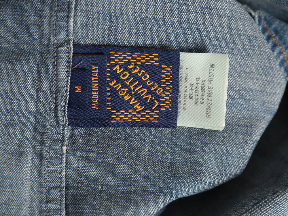 Louis Vuitton Rivet Lettering Denim Shirt Jacket