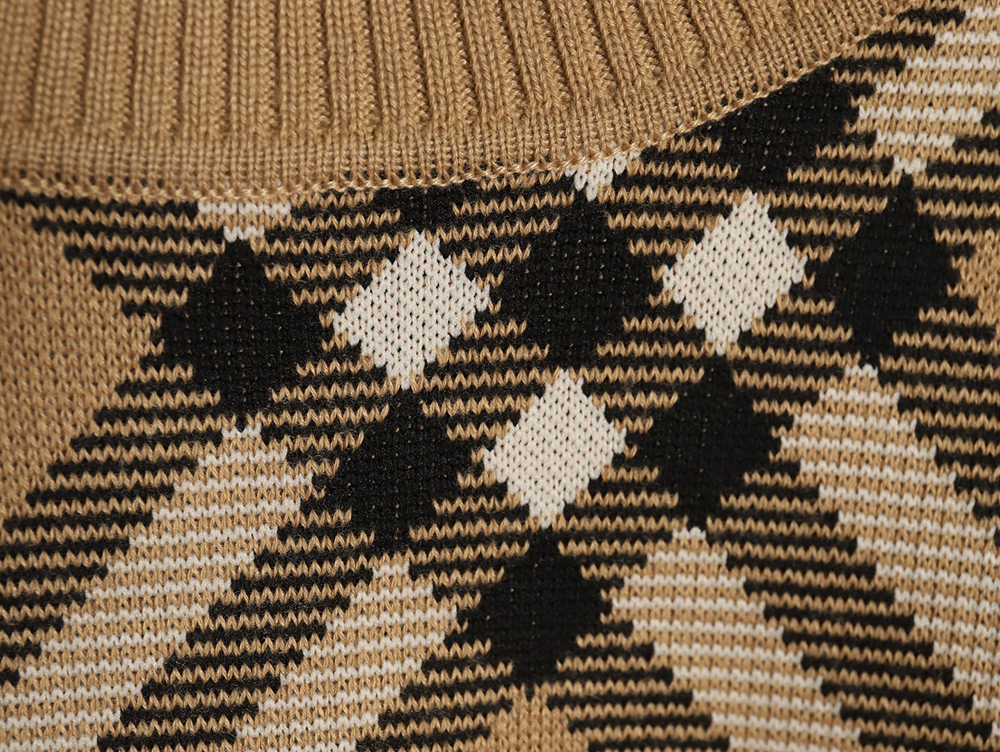 Burberry Twill crewneck knitted sweater