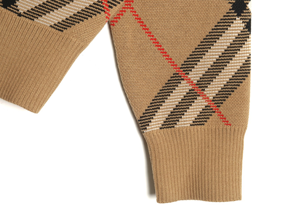 Burberry Twill crewneck knitted sweater