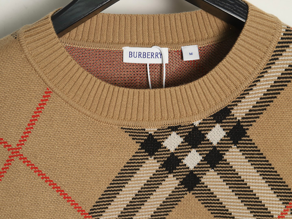 Burberry Twill crewneck knitted sweater