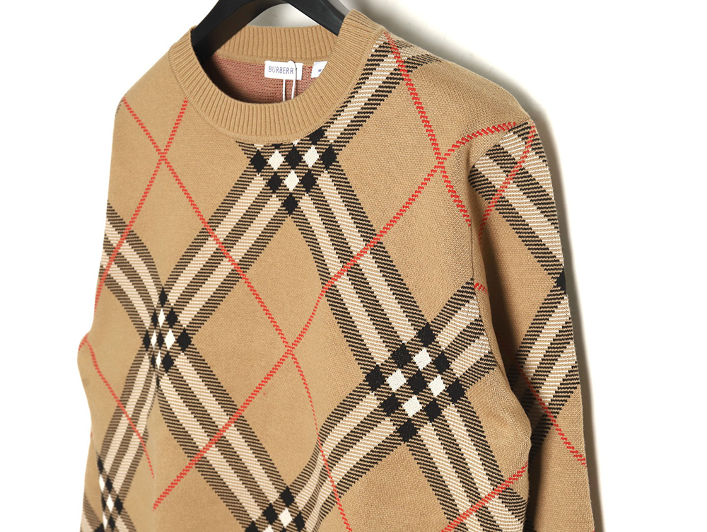 Burberry Twill crewneck knitted sweater