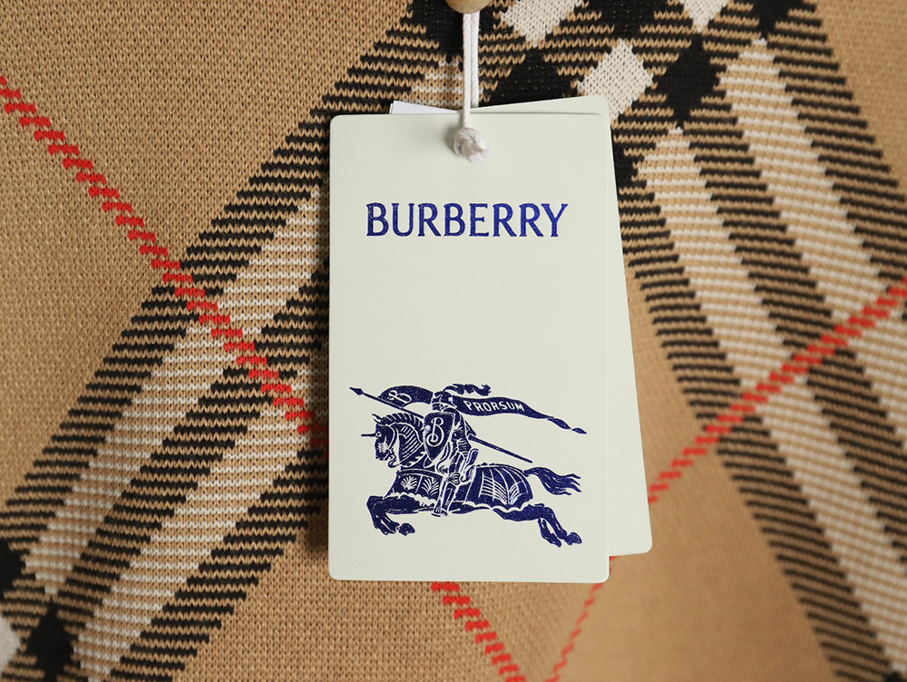 Burberry Twill crewneck knitted sweater