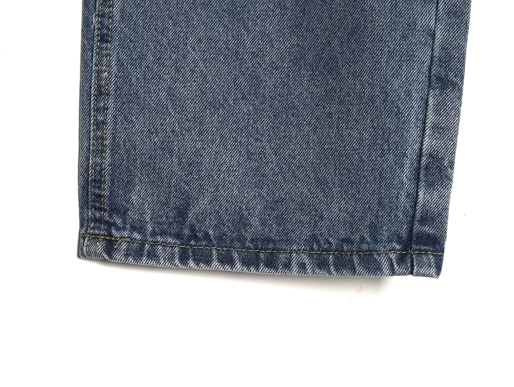 Dior embroidered letters floral jeans