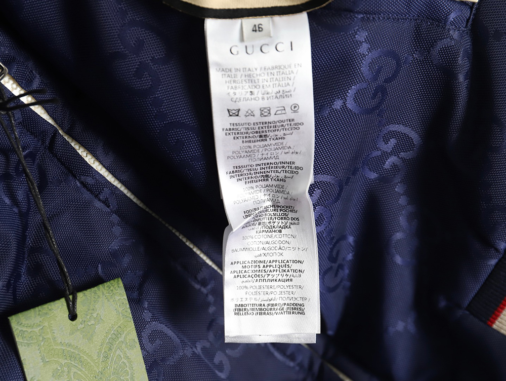 Gucci all-over double G jacquard reversible quilted jacket