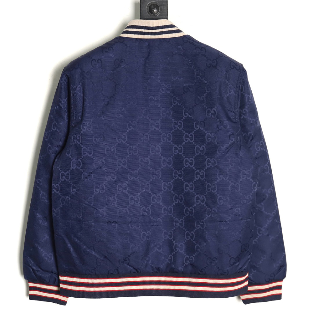Gucci all-over double G jacquard reversible quilted jacket