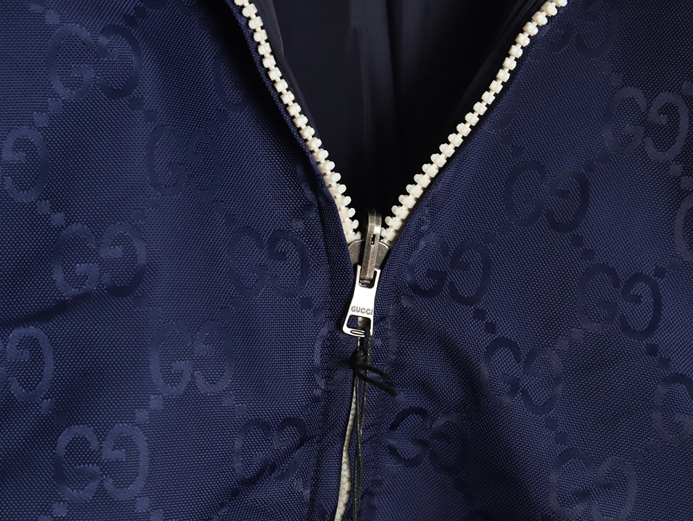 Gucci all-over double G jacquard reversible quilted jacket
