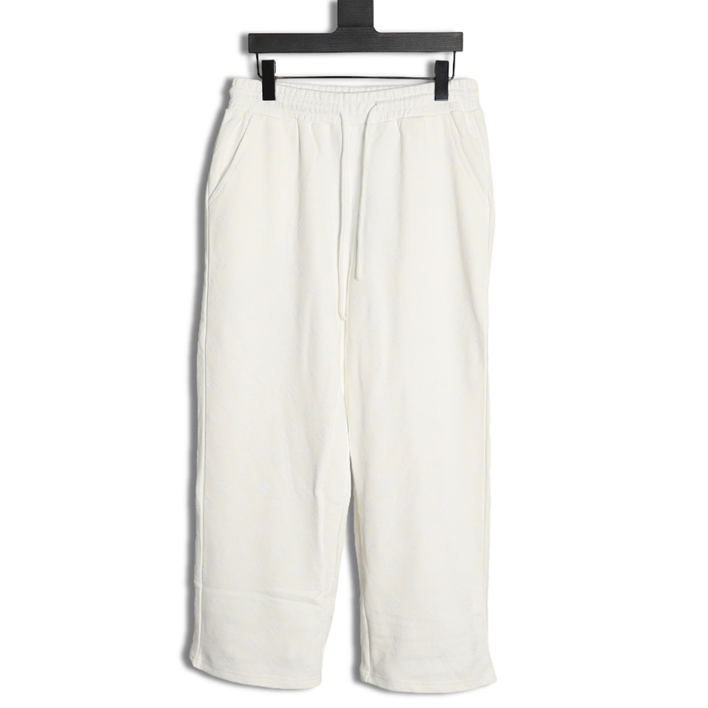Louis Vuitton monogram flocked trousers