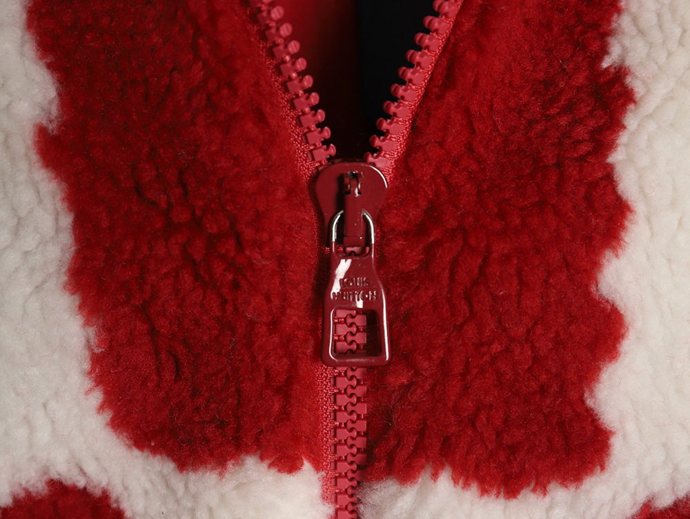 Louis vuitton & nigo checkerboard sherpa jacket