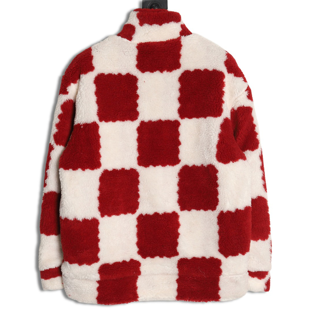 Louis vuitton & nigo checkerboard sherpa jacket