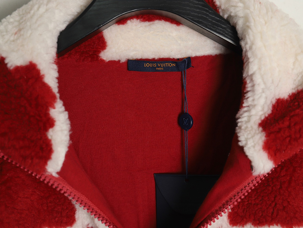 Louis vuitton & nigo checkerboard sherpa jacket