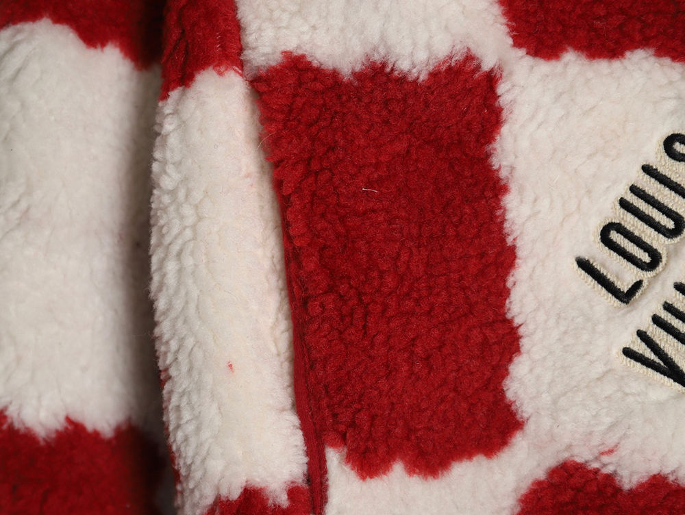 Louis vuitton & nigo checkerboard sherpa jacket