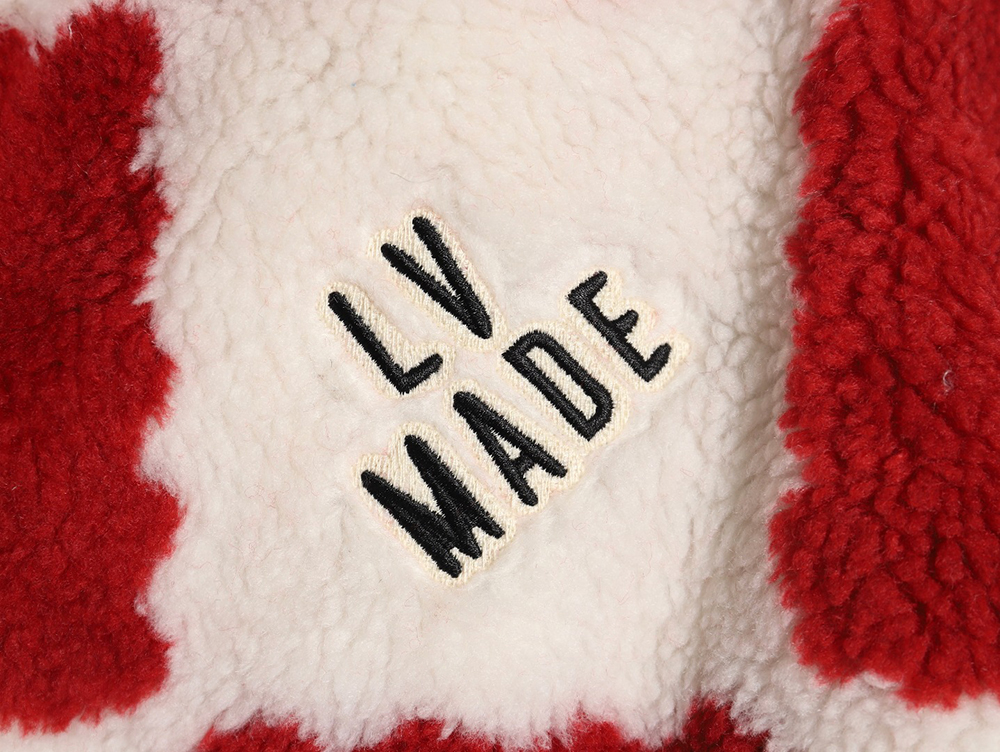 Louis vuitton & nigo checkerboard sherpa jacket