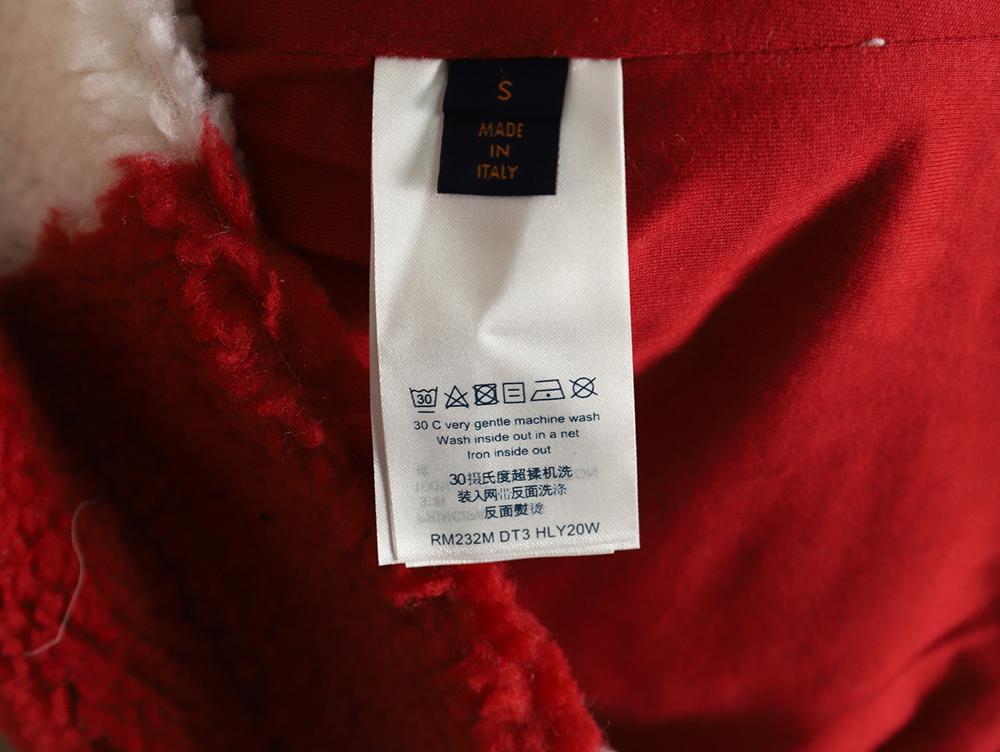 Louis vuitton & nigo checkerboard sherpa jacket