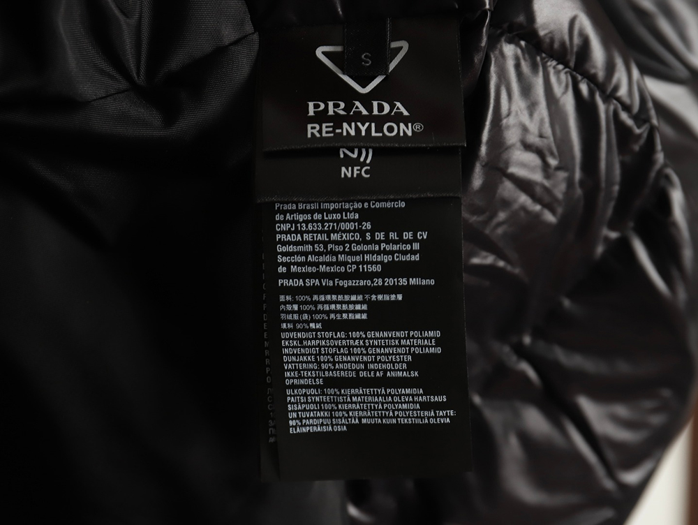 Prada recycled nylon down jacket