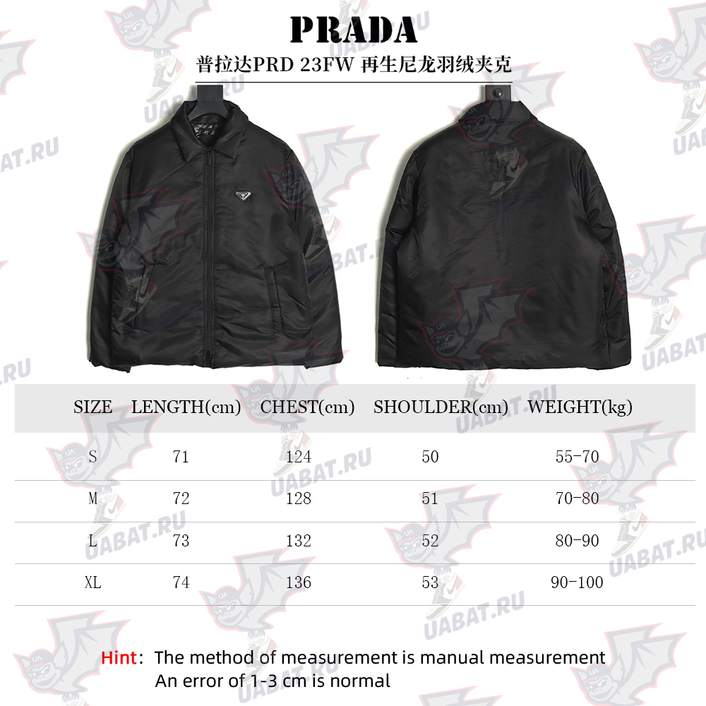 Prada recycled nylon down jacket