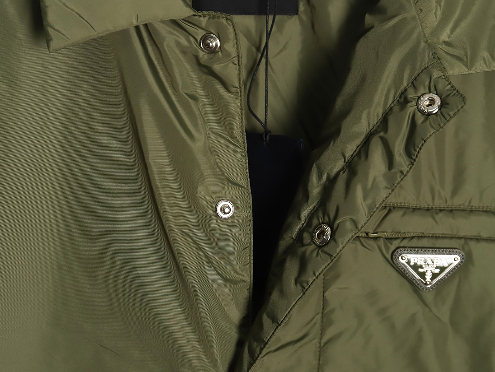 Prada Recycled Nylon Lightweight Puffer Jacket