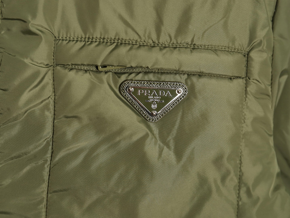 Prada Recycled Nylon Lightweight Puffer Jacket