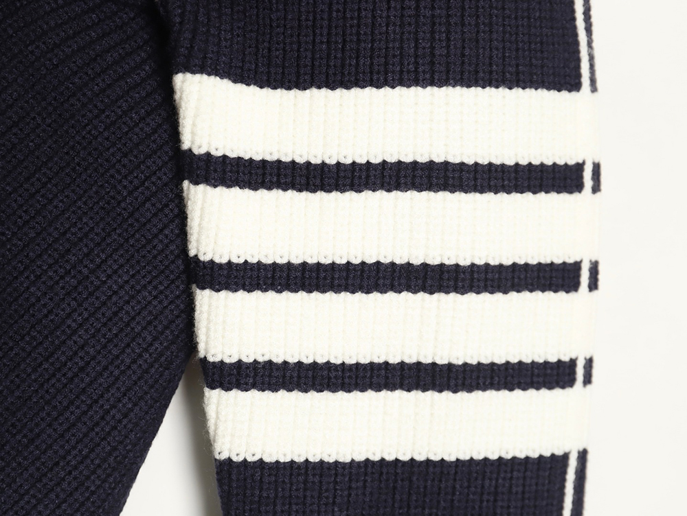 Thom Browne striped color block crew neck sweater TSK2