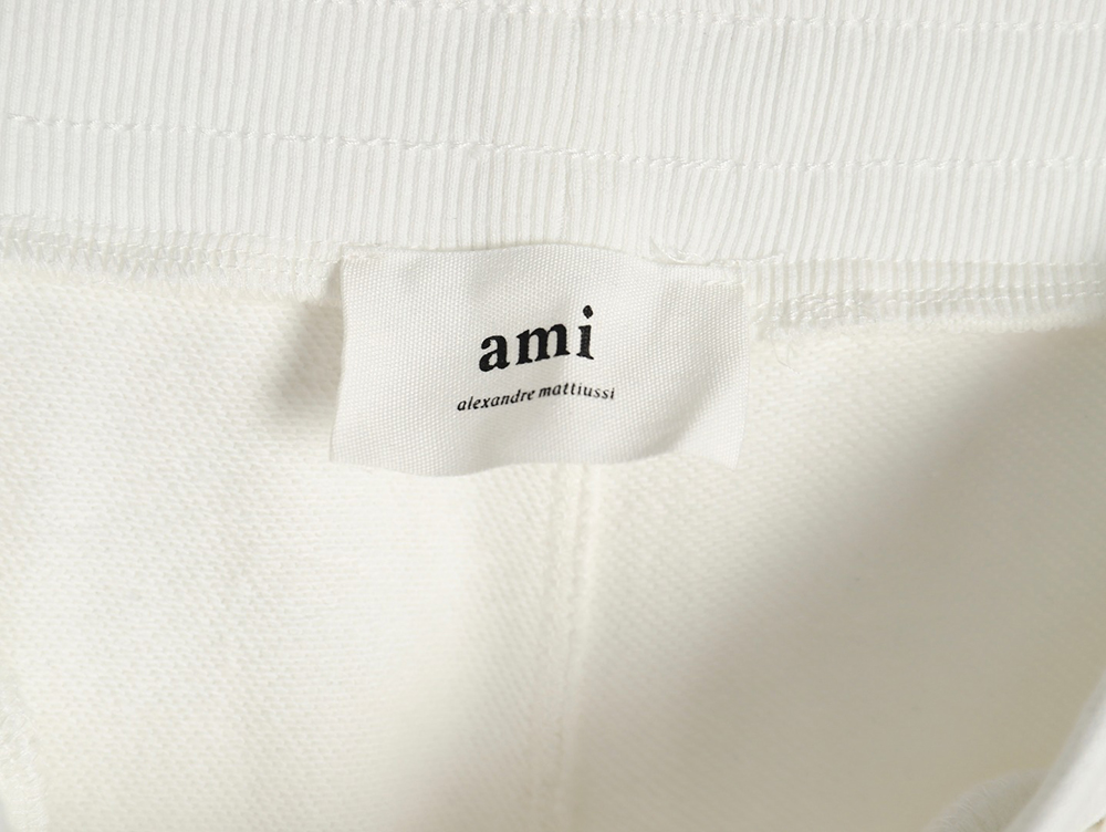 Ami classic heart embroidered trousers