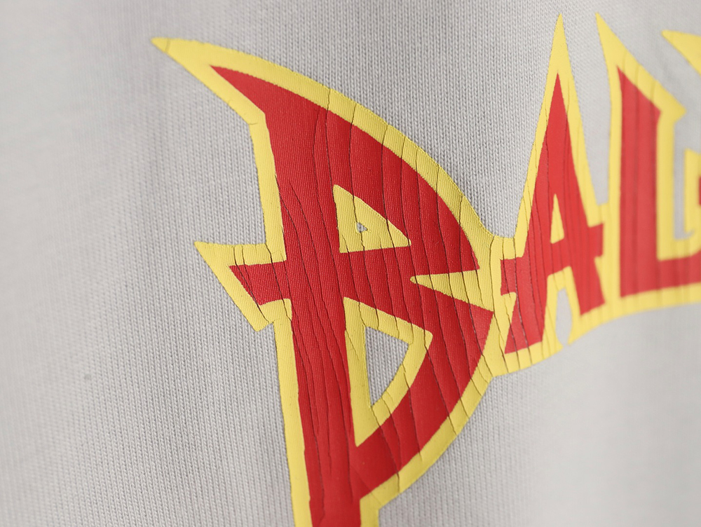 Balenciaga flame logo letter print fake two-piece long sleeve